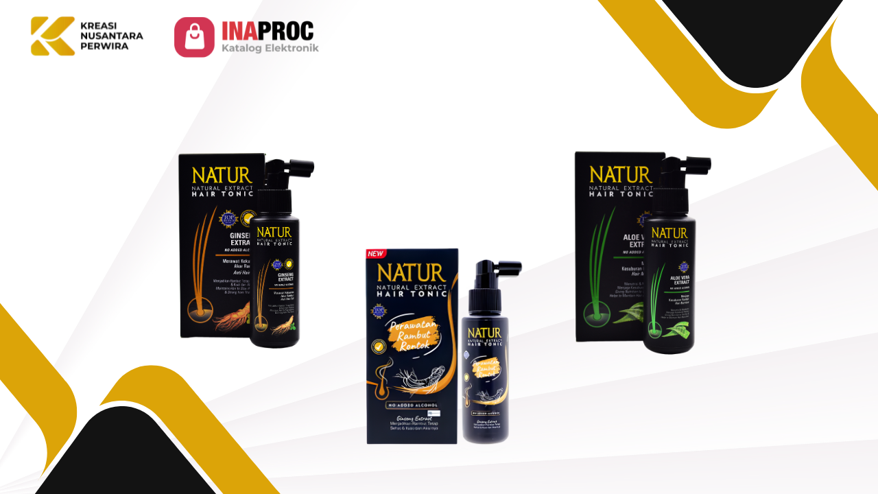 produk Hair Tonic Natur kami di e-Katalog Inaproc Kreasi Nusantara Perwira