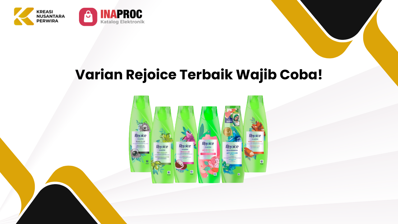 produk Rejoice Shampoo kami di e-Katalog Inaproc Kreasi Nusantara Perwira