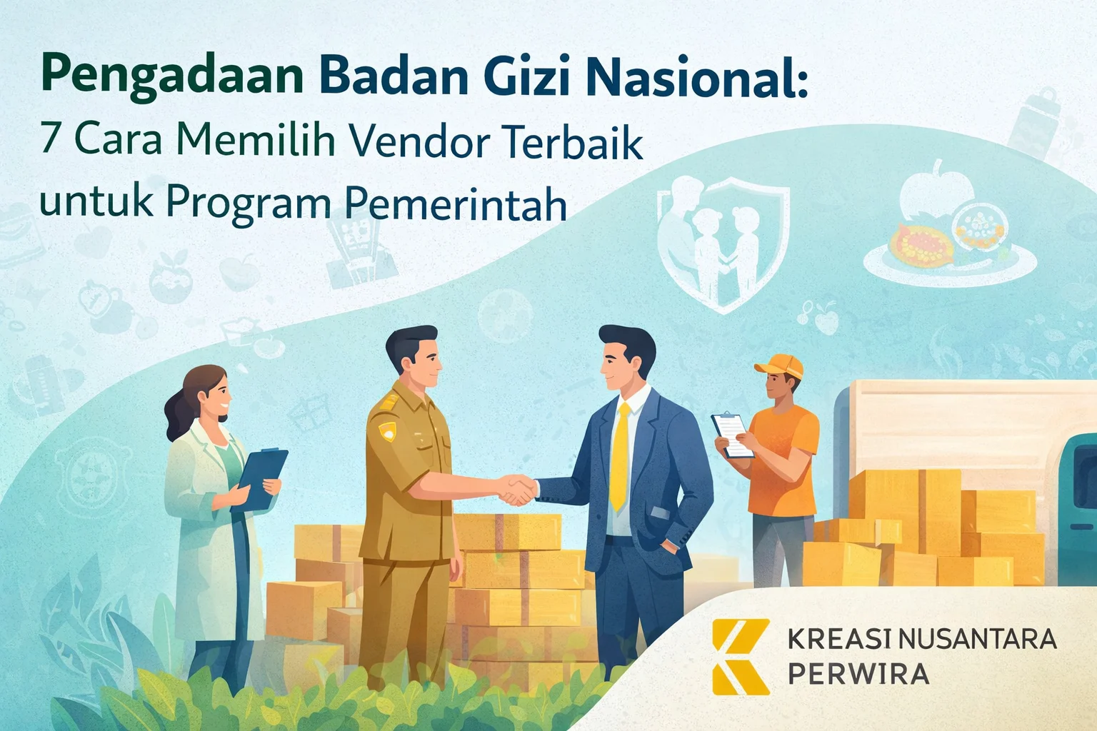 ustrasi pengadaan Badan Gizi Nasional dalam memilih vendor terbaik untuk program pemerintah