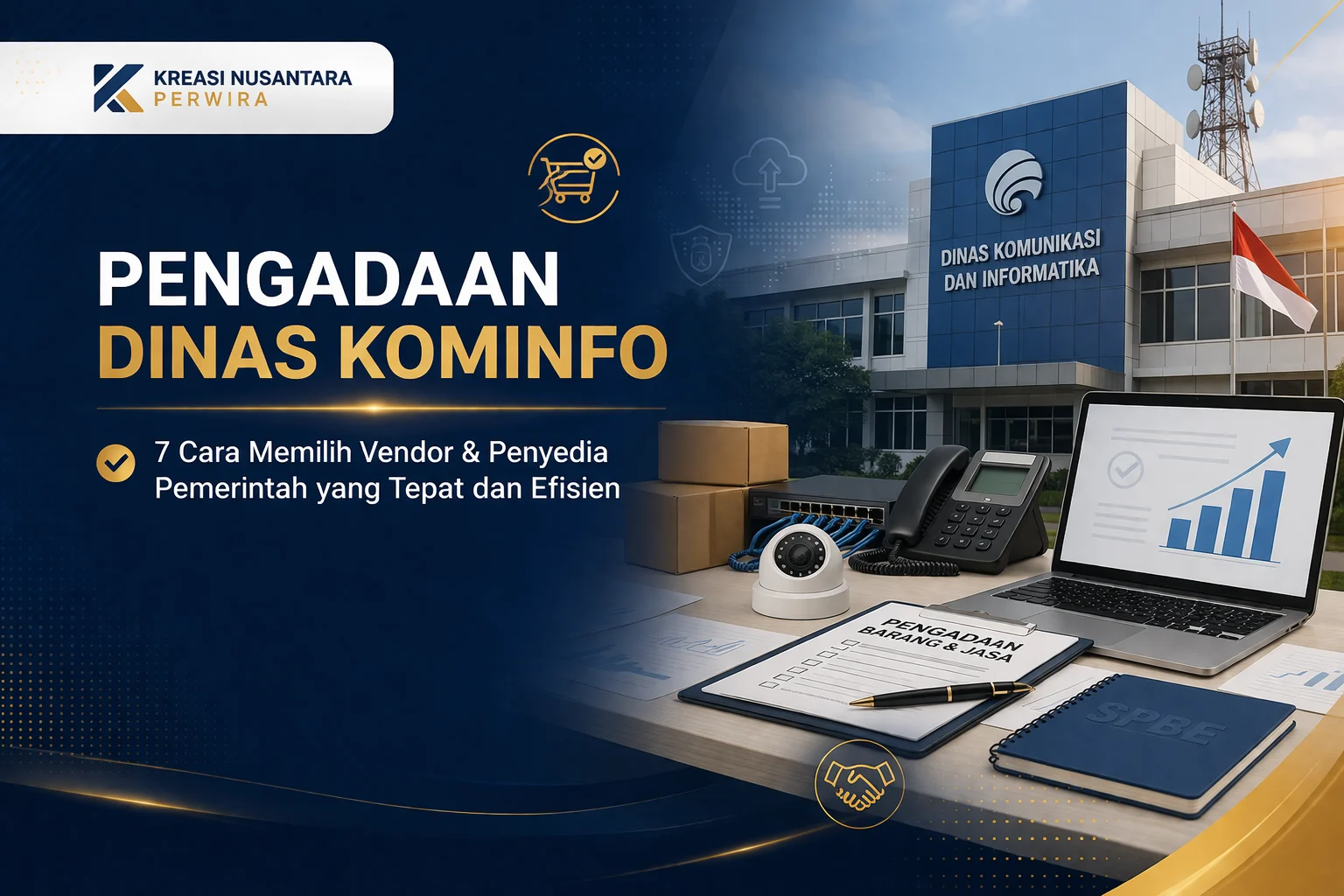 Ilustrasi pengadaan Dinas Kominfo dan pemilihan vendor penyedia pemerintah yang tepat dan efisien