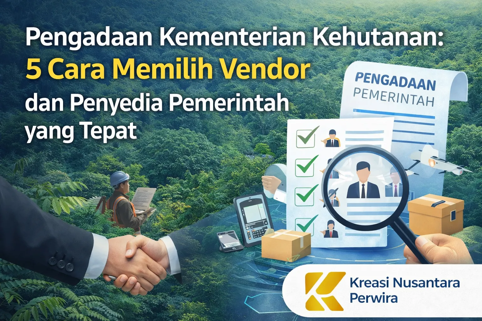 “Pengadaan Kementerian Kehutanan: ilustrasi memilih vendor dan penyedia pemerintah yang tepat”