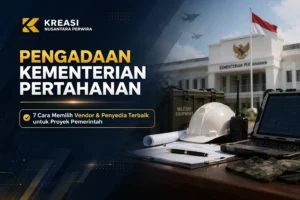 Pengadaan Kementerian Pertahanan: ilustrasi vendor dan penyedia terbaik untuk proyek pemerintah oleh Kreasi Nusantara Perwira